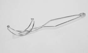 Novel 028841187568 Whip Handle Melting Crucible Holder Small Ceramic Dish Holding Metal