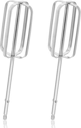 07254 Nqeuepn 2pcs Hand Mixer Beaters Attachments Stainless Steel Silver