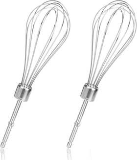 07255 Nqeuepn 2pcs Hand Mixer Beaters Attachments Stainless Steel Silver
