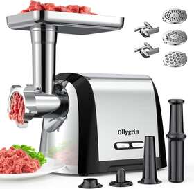 Mg088-01 Ollygrin Meat Grinder Electric Stainless Steel 2800w Max With Sausage Kit