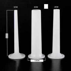 Onestop-stores 313024012066 3pc/set Meat Nozzles For Grinder Filling Funnel Sausage Casing Fillers