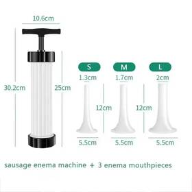 Onestop-stores 445034028089 1pcs Sausage Maker Homemade Salami Tool Pp Material Hand Push Small Meat Filling