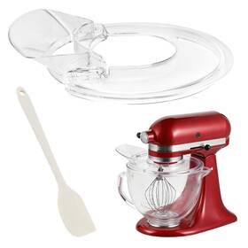 Ovrimelle 22446727 Pouring Shield For Kitchen Mixer Quart Tilt-head Stand One Size White