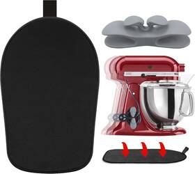 Owowong 614162956381 Sliding Mat For Kitchenaid Stand Mixer 4.5-5 Quart Grey Cord Organizer