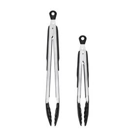 Oxo 11387100 Good Grips 2-piece Tongs With 9 And 12 Inch Tong Bundle Stainless Steel