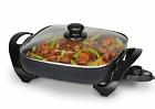 Pa87bmqvbj General Toastmaster Skillet With Glass Lid Black