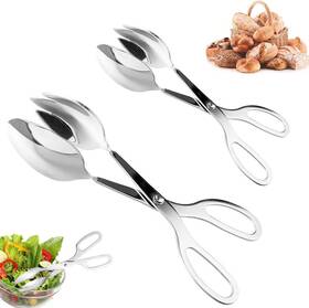 Panxxsen 718926996146 2 Pack Buffet Tongs Stainless Steel Salad Serving For Home