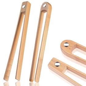 Patelai Al-patelai-4615 2 Pieces 10.2 Inch Wooden Toaster Tongs As Pictures Shown