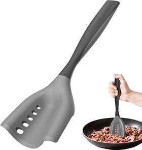 Zl364 Pgyard Mincing Spatula Meat Chopper Hamburger Grinder Premium Heat Resistant Black