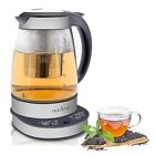 Pktm15 Nutrichef Electric Glass Water Kettle Original Clear Digital Automatic
