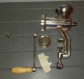 114-200 Porkert Meat Mincer Grinder #8 Deluxe Set Mountable Sausage Maker Fleischhacker