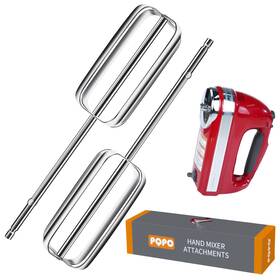 Pqpo 635408554550 2 Pcs Hand Mixer Beaters Stainless Steel Attachments Compatible With Silver