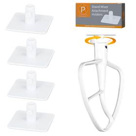 Pqpo 658370443509 4 Pack Stand Mixer Attachment Holders Compatible With Kitchenaid Small White