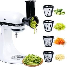 Pqpo 658370443646 Slicer Shredder Grater Attachment Compatible With Kitchenaid Stand S Black