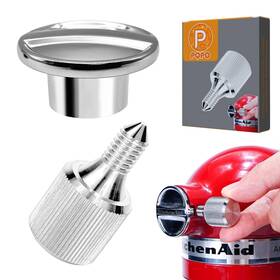 Pqpo 658370445695 Hub Attachment Cap And Stainless Steel Fixing 4.5 5 Quart Silver