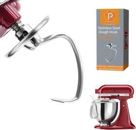 Kjj-17 Pqpo Stainless Steel Dough Hook Compatible With Kitchenaid 4.5&5 Quart Tilt-head