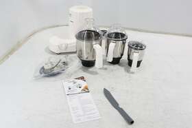 Preethi 709257459691 Eco Plus Mixer Wet Or Dry Grinder 110 Volt White 3 Jars 550 Watt Motor