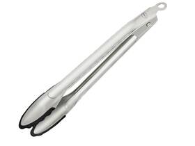 R Sle 12987 Locking Tongs Silicone 11.8 Inch Medium Silver