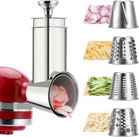 R82406 Rafbar Stainless Steel Slicer Shredder Attachment For Kitchenaid Mixers Dishwasher