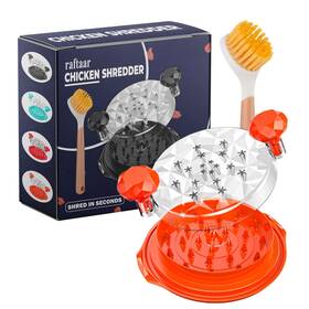 Raftaar 860013112141 Chicken Shredder Large Breast Tool Twist With Cleaning Brush