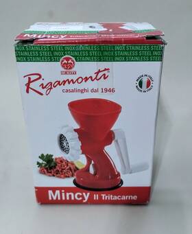 Rigamonti 001895126600 Italy Mincy Manual Meat Grinder/sausage/cookie/pasta Press New-openbox