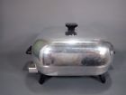 Rlb-5 Sunbeam Vtg Multi Cooker Fry Pan Electric Chrome Skillet Lid