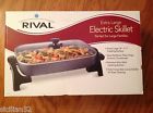 S160 Rival Electric Skillet Extra Large With Glass Lid Model 16 X 11 048894746291