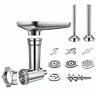 Sausagestuffer001 Unbranded Sausage Stuffer Filling Stainless Steel Metal Grinder Accessory Set