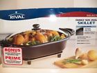 Sd-165-b Rival Family Size Oval Electric Skillet With Bonus Fork Spoon