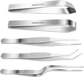 713pht Selftek Selftek/713pht 5pack Fish Bone Tweezers Set Stainless Steel Cooking Silver