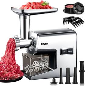 Mg-202 Sinyder Electric Meat Grinder 3000 Max Heavy Duty Stainless Steel Mincer