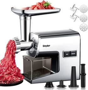 3000w Sinyder Mgc01 Electric Meat Grinder Max Heavy Duty Stainless Steel Mincer With 2 Bl