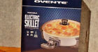 Sk11112co Ovente Round Electric Frying Pan Granite Glass Lid New Item