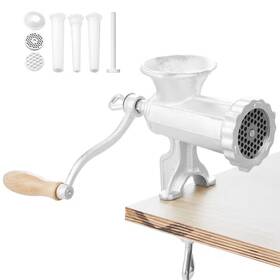 Skyshalo 445037088042 Manual Meat Grinder Heavy-duty Cast-iron Hand With Steel Table Cla