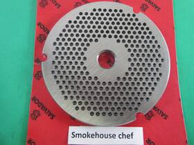Smokehouse Chef 015913289749 Italy. Size 32 Fine Grind 1/8 Holes. 3mm Holes Meat Grinder Disc Plate Hobart Ca