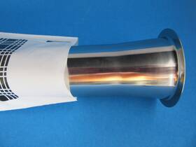 Smokehouse Chef 461124056009 Meat Bag Filling Tube For Size #22 Grinder. Stainless Steel 3 1/4 Inch Base