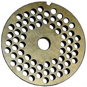Smokehouse Chef 646112403355 Size #32 X 1/4 6 Mm Holes Meat Grinder Plate Disc Fits Hoba