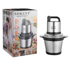 7028 Sokany 4l Meat Grinder 304 Stainless Steel Food Processing Electric Us