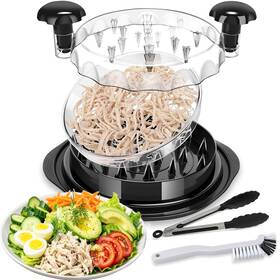 Soluna. 061060540122 3 Layers And Larger 12 Inch Chicken Shredder Tool Twist With Cleaning Brush Food
