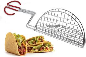 Sb-ts100 Starblue Taco Shell Tongs For Frying By - 8 Inch Easy-grip 1 Unit Red