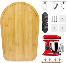 Sk379-sk380-p Sun3drucker Sliding Mat For Kitchen Aid 4.5-5 Quart Stand Mixer With 1pc Cord Natural
