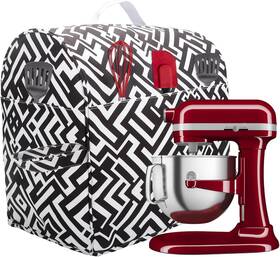 Sk382-sk383-pus Sun3drucker Stand Mixer Dust Cover For Kitchen Aid Bowl Lift 5-8 Quart 6-8qt Black-white