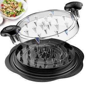 B0cgrgrxpy Suretivian Large Chicken Shredder Tool - Twist Design Bpa-free With Brush And Fork