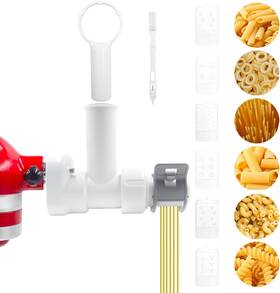 Sk303-sk356-p Taladad 6-in-1 Pasta Maker For Kitchenaid Mixer Attachments White