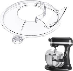 Sk331-sk436 Taladad Pouring Shield For Kitchenaid Stand Mixers Bowl Lift 6-7 Quart Stainless Steel
