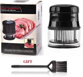 Tccmeir 778112778857 Meat Tenderizer 56 Needles Stainless Steel For Tenderizing Black