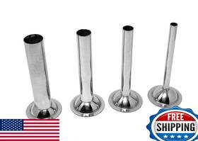 B07q65dz1y Tesor #8 Stainless Steel Sausage Stuffing Tubes For Meat Grinder Set Of 4