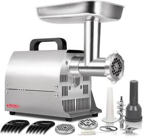 300w Toogood 850072212395 #8 Stainless Steel Electric Meat Grinder 0.4 Hp Powder Coating Copper