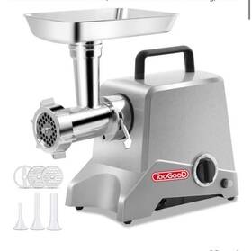 Toogood Mgj180 12 Electric Meat Grinder 3000w Stainless Steel Silver/black With Plates