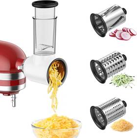 Lb1806 Tpgsing Slicer Shredder Attachment For Kitchenaid Stand Mixer Cheese Grater White